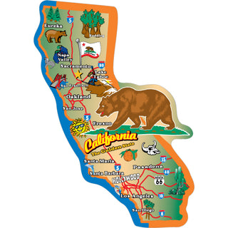 States California   Hollywood  CA California map with Hollywood Sticker