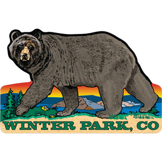 OK4 Winter Park CO Walking Bear Sticker