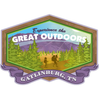 Gatlinburg  TN   Great Outdoors Hiking Sticker