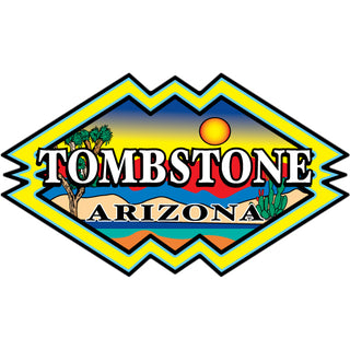 Tombstone  AZ Yellow Geometric Design Sticker