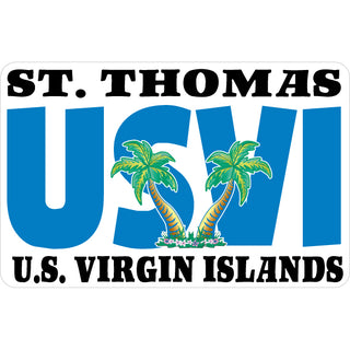 OK4 USVI Fat Letters Palms Sticker