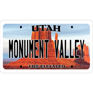OK4 Monument Valley UT Life Elevated License Plate mini Sticker