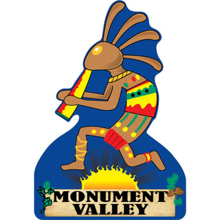 Monument Valley Cut Die Kokpelli with Sunset Sticker
