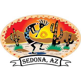 Sedona  AZ   Kokopelli Desert Scene Sticker