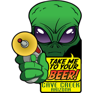 Cave Creek  Arizona   Beer Alien Sticker