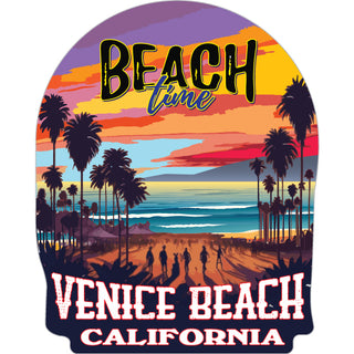 Venice Beach  California   Beach Time Sunset Sticker