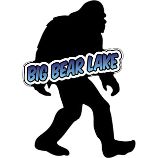 Big Bear Lake  CA Bigfoot Silhouette Sticker
