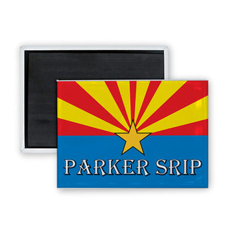 PARKER STRIP ARIZONA FLAG Rectangle Badge Magnet