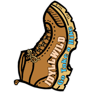 OK4 Idyllwild  CA Take a Hike Boot (00286) Sticker