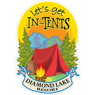 Diamond Lake Resorts Get In Tents Sticker
