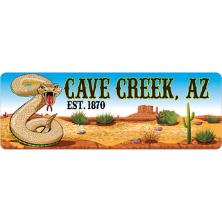 OK4 Cave Creek  AZ Rattle Snake Est.1870 (00015) Sticker