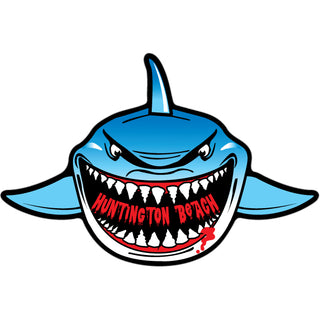 Huntington Beach   Shark Front View Sticker
