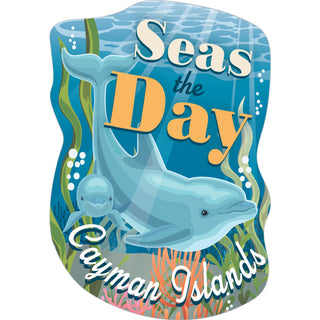 Cayman Islands Beach Seas the Day Sticker