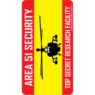 Area 51   Security Sticker