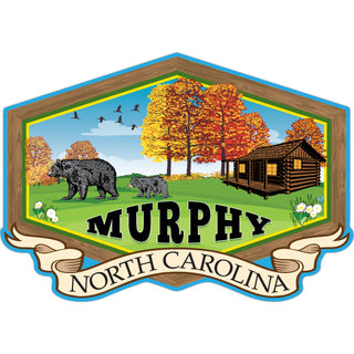 Murphy  North Carolina   Cabin In The Mountains Sticker