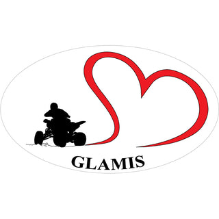 OK4 Glamis Quad Swoosh Heart (00262) Sticker