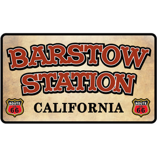 Barstow Station  CA   Western Style Parchment Sticker