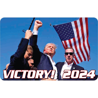 Novelty   Trump Victory 2024 Fist Up Sticker