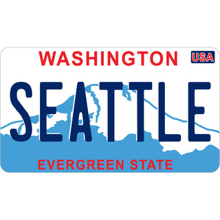 Washington License Plate   Seattle  WA License Plate Sticker