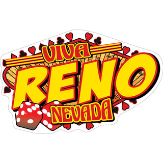 Reno  Nevada   Viva Dice Sticker