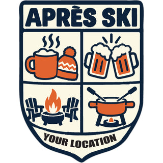 WINTER ICONS APRES SKI BADGE Sticker