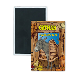 Oatman  Arizona   Donkey Saloon Doors Rectangle Badge Magnet