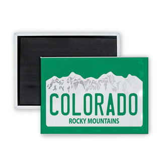 Colorado License Plate Rectangle Badge Magnet