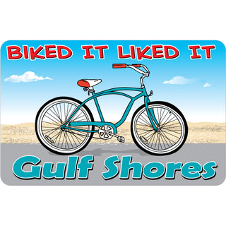 Gulf Shores Biked it Liked it Cruiser Sticker