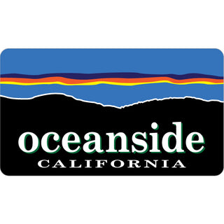 OK4 Oceanside California Stylized Sunset Sticker