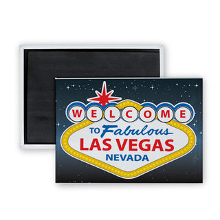 Las Vegas  Nevada   Welcome Sign Rectangle Badge Magnet