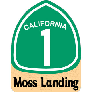 Moss Landing  CA   PCH 1 Sign Sticker