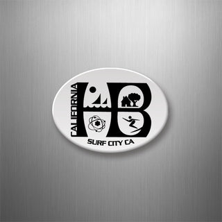 Huntington Beach Logo 3D Magnet