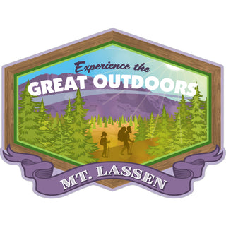 Mount Lassen Great Outdoors Sticker