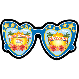 Lake Havasu City  Arizona   Heart Glasses Sticker