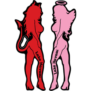 Lake Havasu  AZ   Devil Angel Girls Sticker