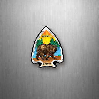 Yosemite California Bear Arrowhead vertical Flexible Magnet