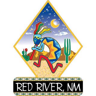 Red River  NM   Kokopelli Diamond Sticker