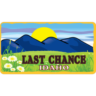 Last Chance  Idaho   Mountain Skyline Summer Sticker