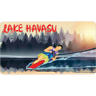 Lake Havasu   Mountain Water skier Sticker