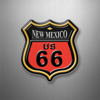 Route 66 Color Shield New Mexico 3D Magnet