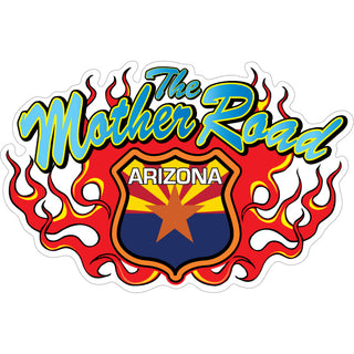 Arizona Mother Road Flame Sticker