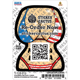Mission Beach USA Bikini Sticker