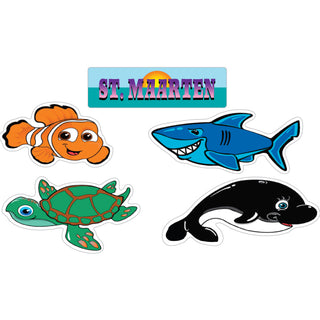 St. Maarten 4Up Sea Animals for Kids Sticker