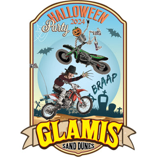 HALLOWEEN PARTY GLAMIS MOTOCROSS MONSTERS Sticker