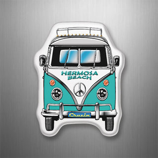 Hermosa Beach   Bus Front View 3D Magnet