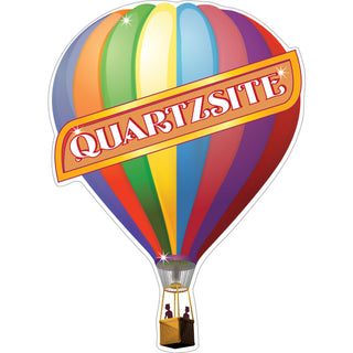 Quartzsite   Single Hot Air Balloon Sticker