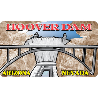 Arizona Nevada   Dam Bridge Sticker
