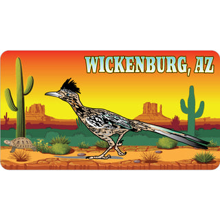 Wickenburg  AZ   Roadrunner Desert Scene Sticker