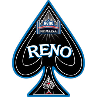 Reno Nevada   Blue Spade Sticker