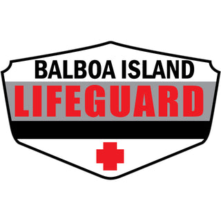 Balboa Island   Lifeguard Shield Sticker
